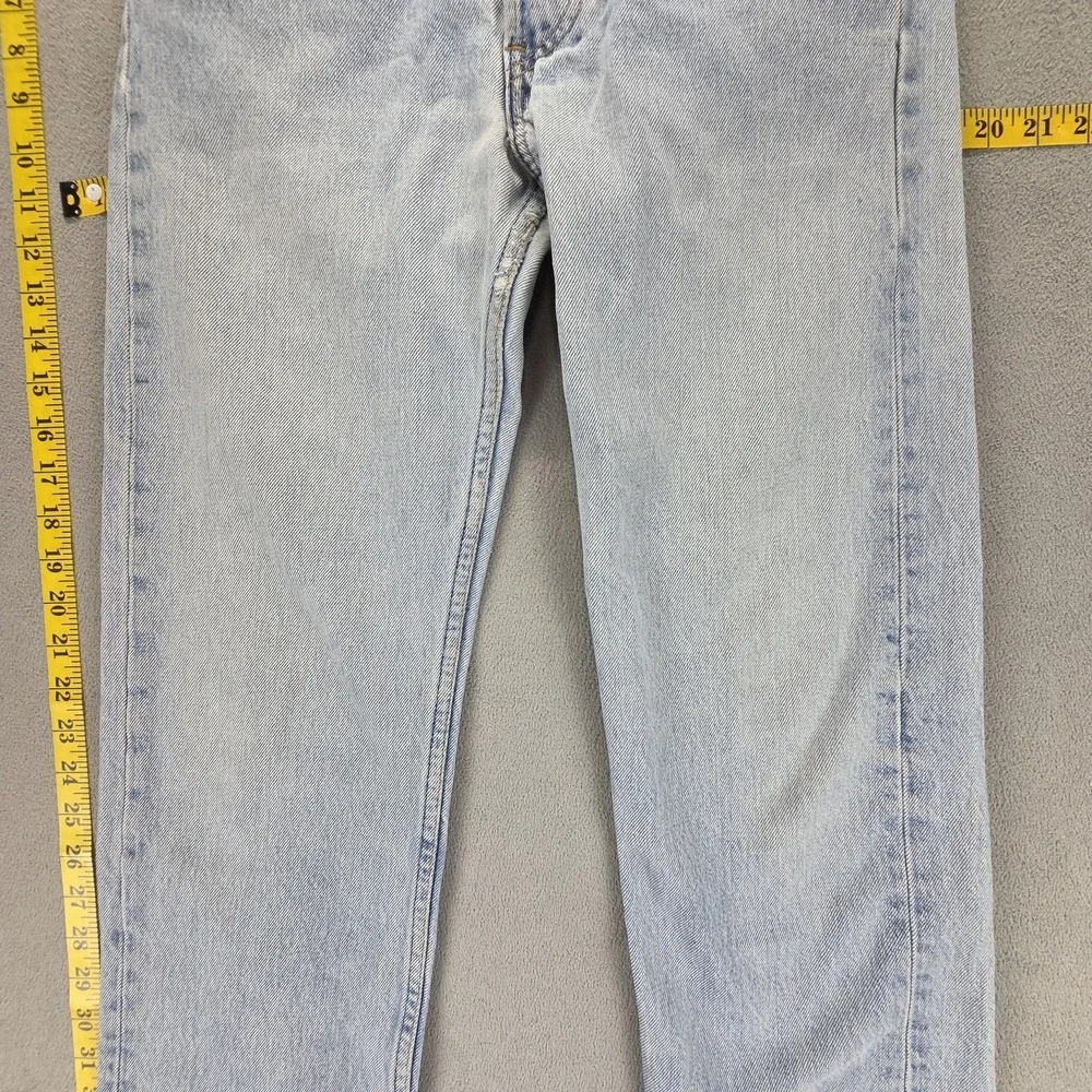 Vintage Levis 501 Jeans Mens Blue Light Wash Button Fly Made In USA Fits 27x30